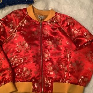 Floral Bomber Jacket